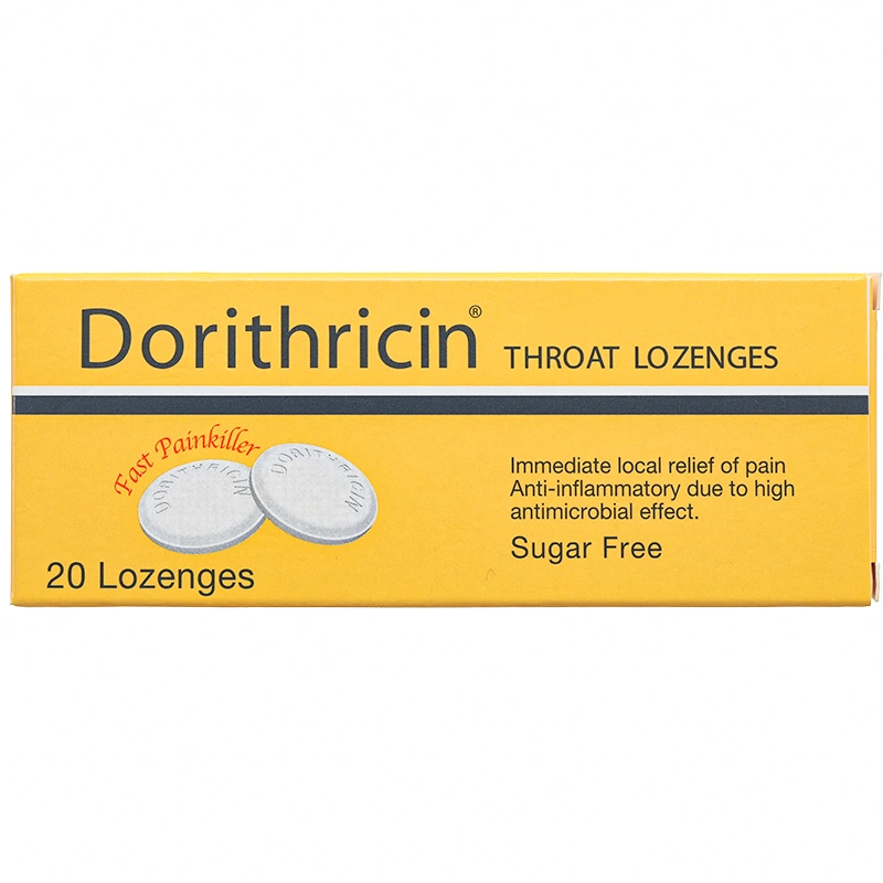 Viên ngậm Dorithricin trị viêm họng, đau họng (2 vỉ x 10 viên) - 4